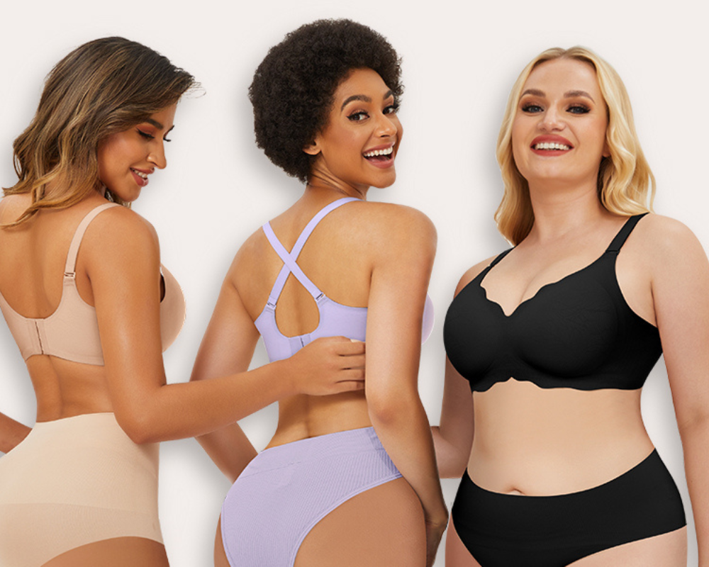 Nolena Wygodny Falbankowy Biustonosz Bez Fiszbin