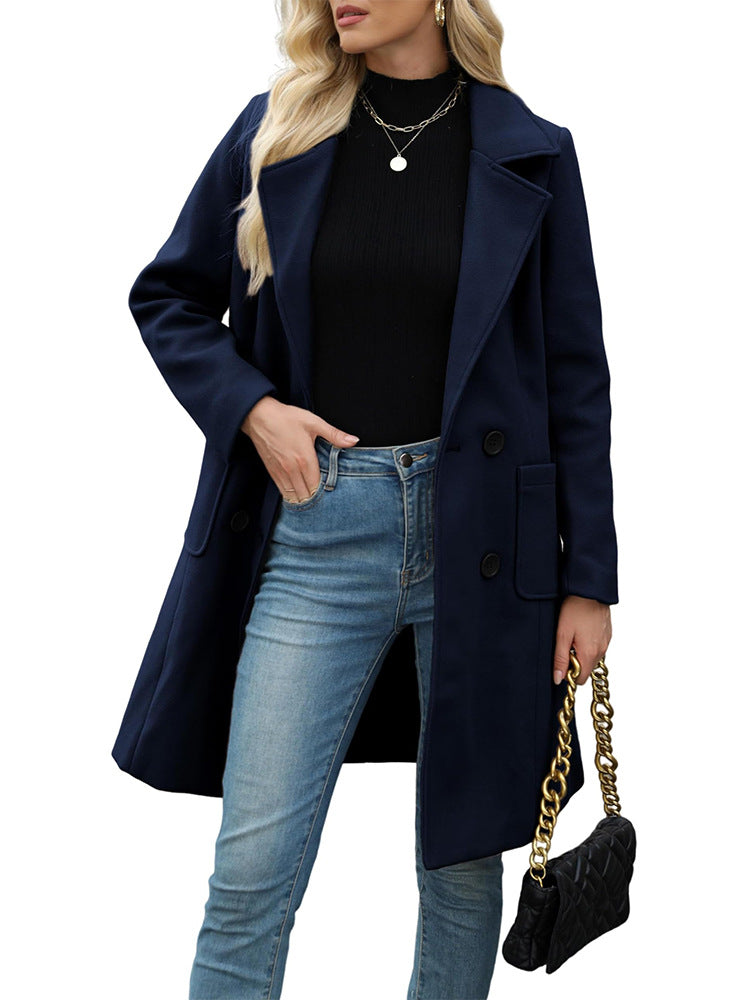 Elegancki Damski Płaszcz Zimowy Nolena