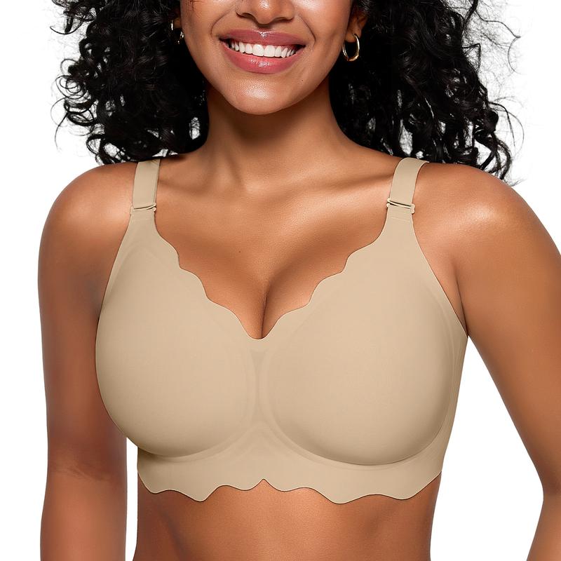 Nolena Wygodny Falbankowy Biustonosz Bez Fiszbin