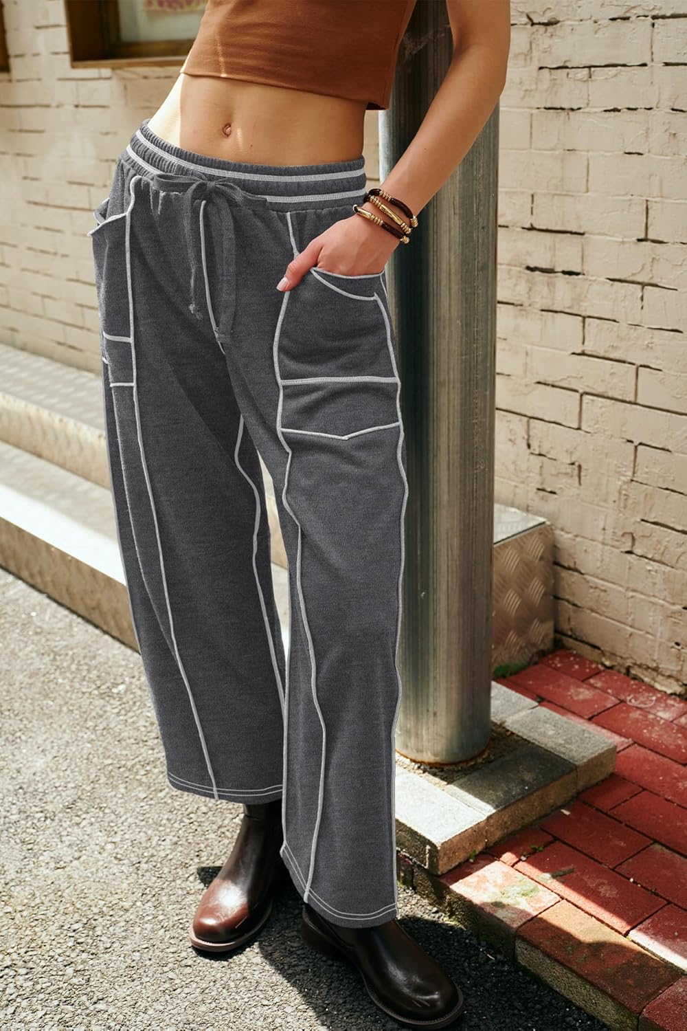 Luźne Szerokie Spodnie Na Codzień