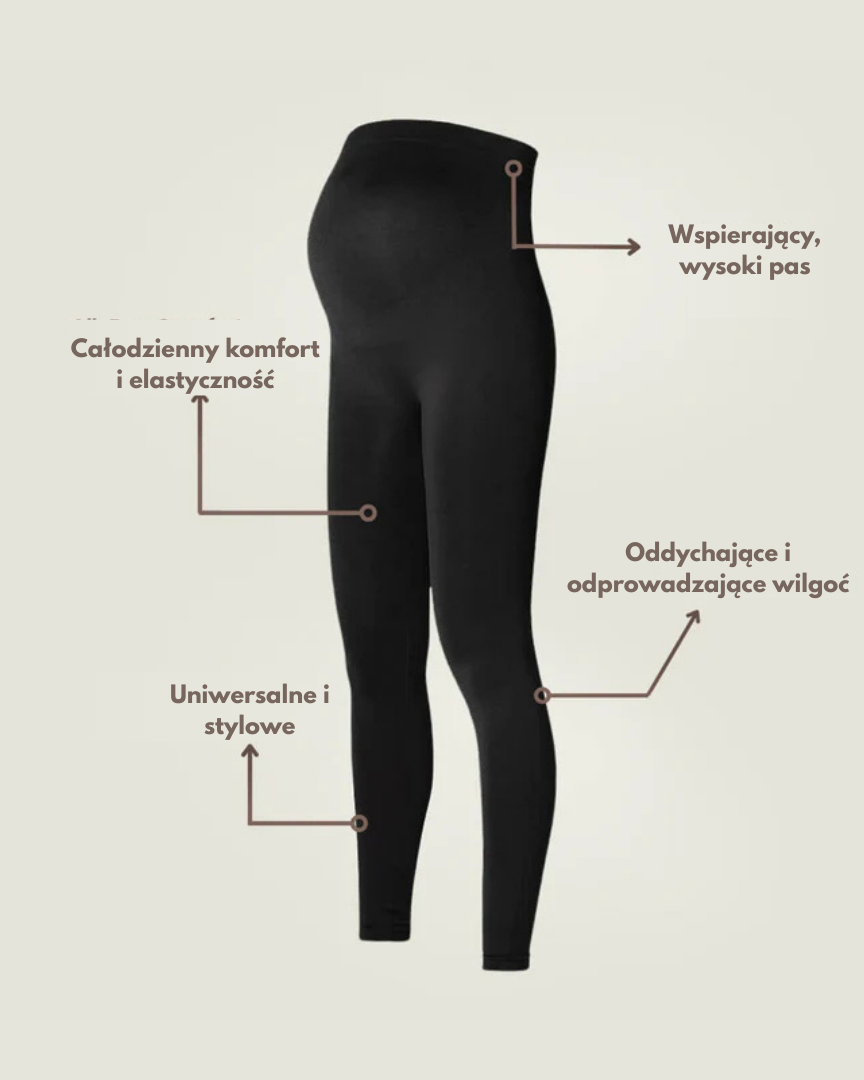 BellyFit Wygodne Legginsy Ciążowe
