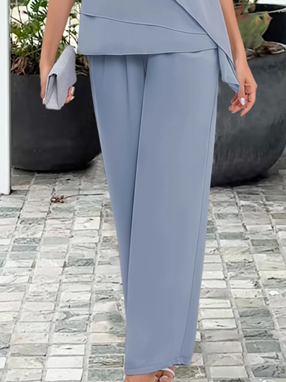Sophia | Elegancki Granatowy Zestaw Damski 2-Częściowy
