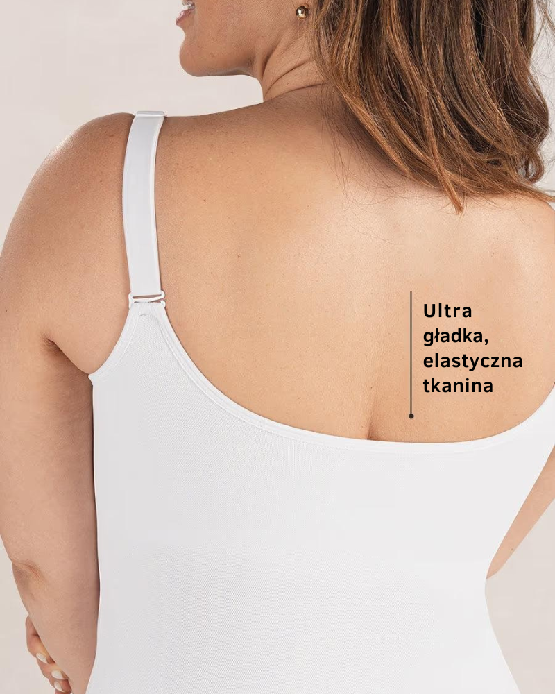 Modelująca koszulka body z wbudowanym biustonoszem