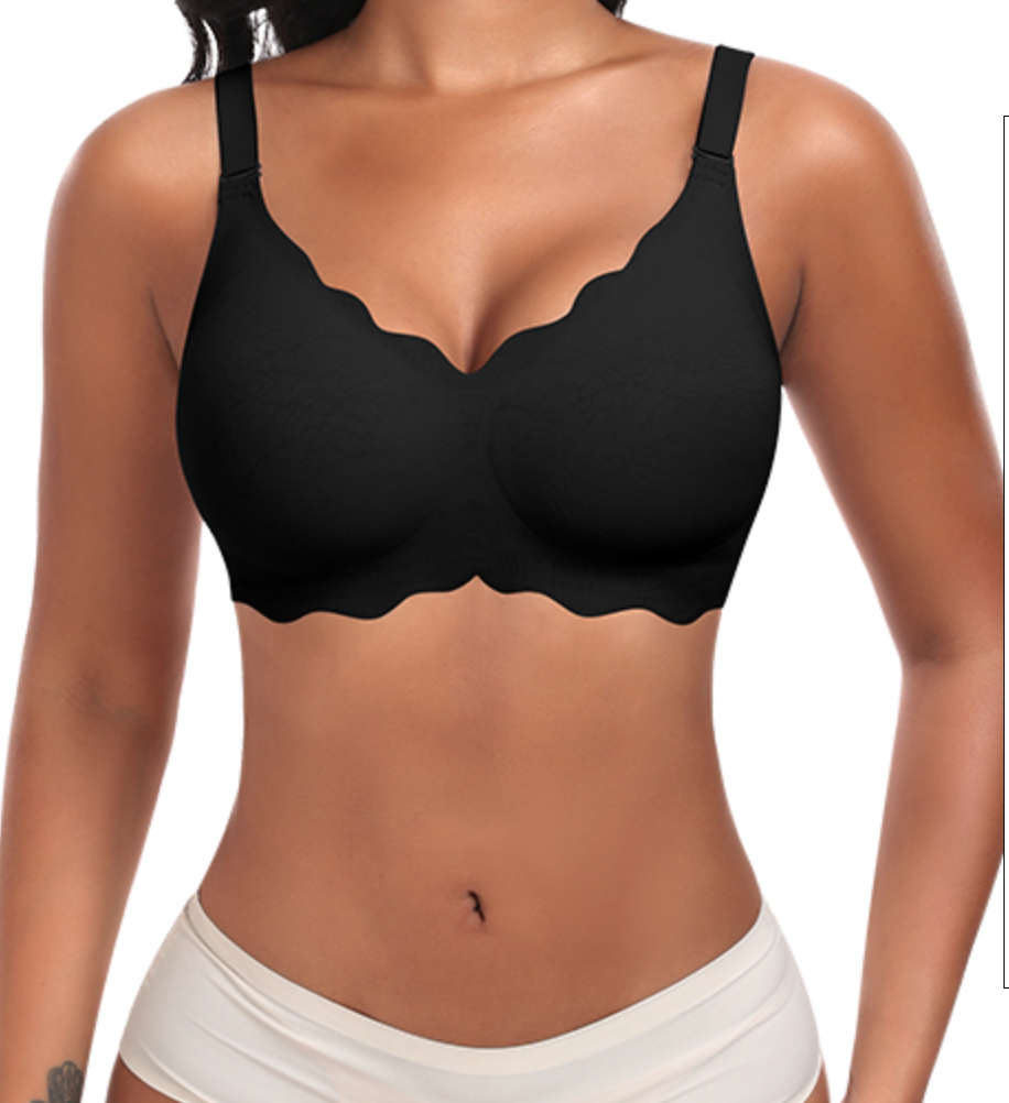 Nolena Wygodny Falbankowy Biustonosz Bez Fiszbin