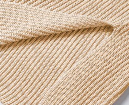 Damski luźny sweter dzianinowy jesienny