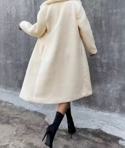 Ciepły Płaszcz Damski Oversize - Miękki Zimowy